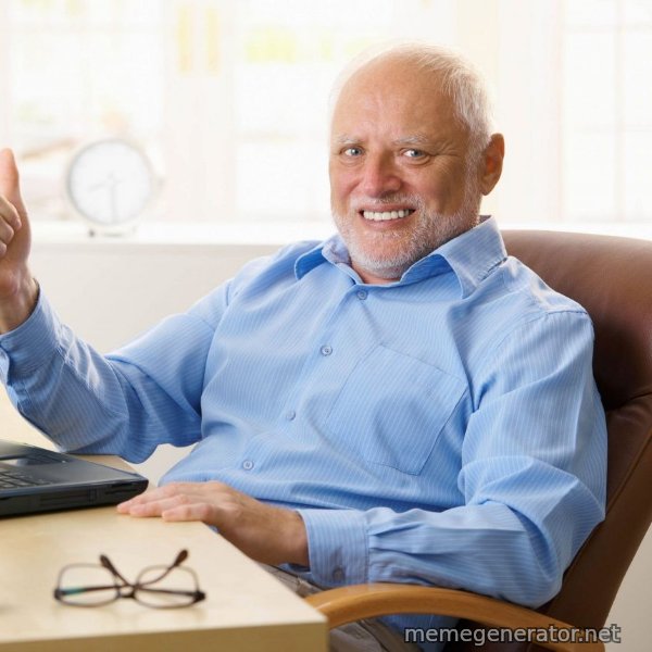 Harold's Thumbs Up meme template