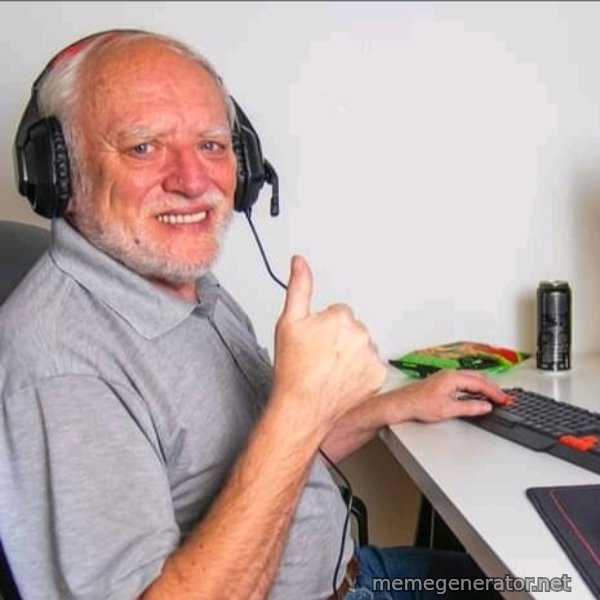 Harold the Gamer meme template