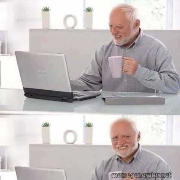 Harold Three Panels meme template